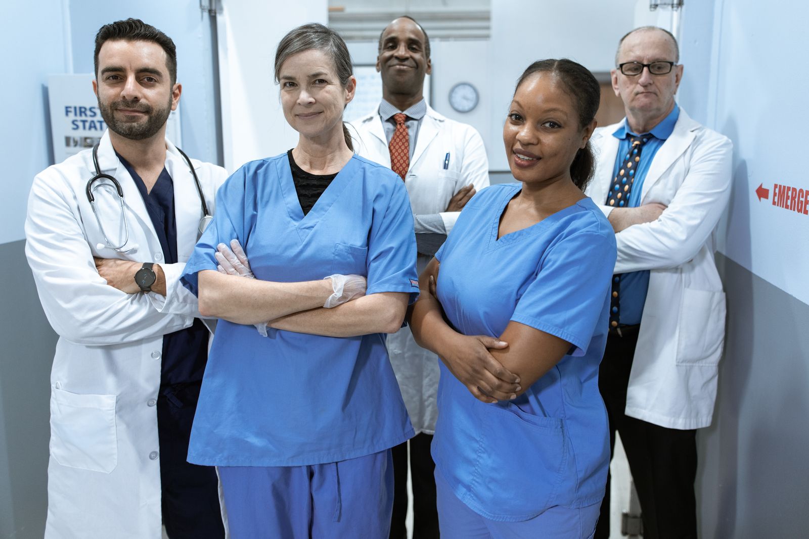 A diverse healthcare team