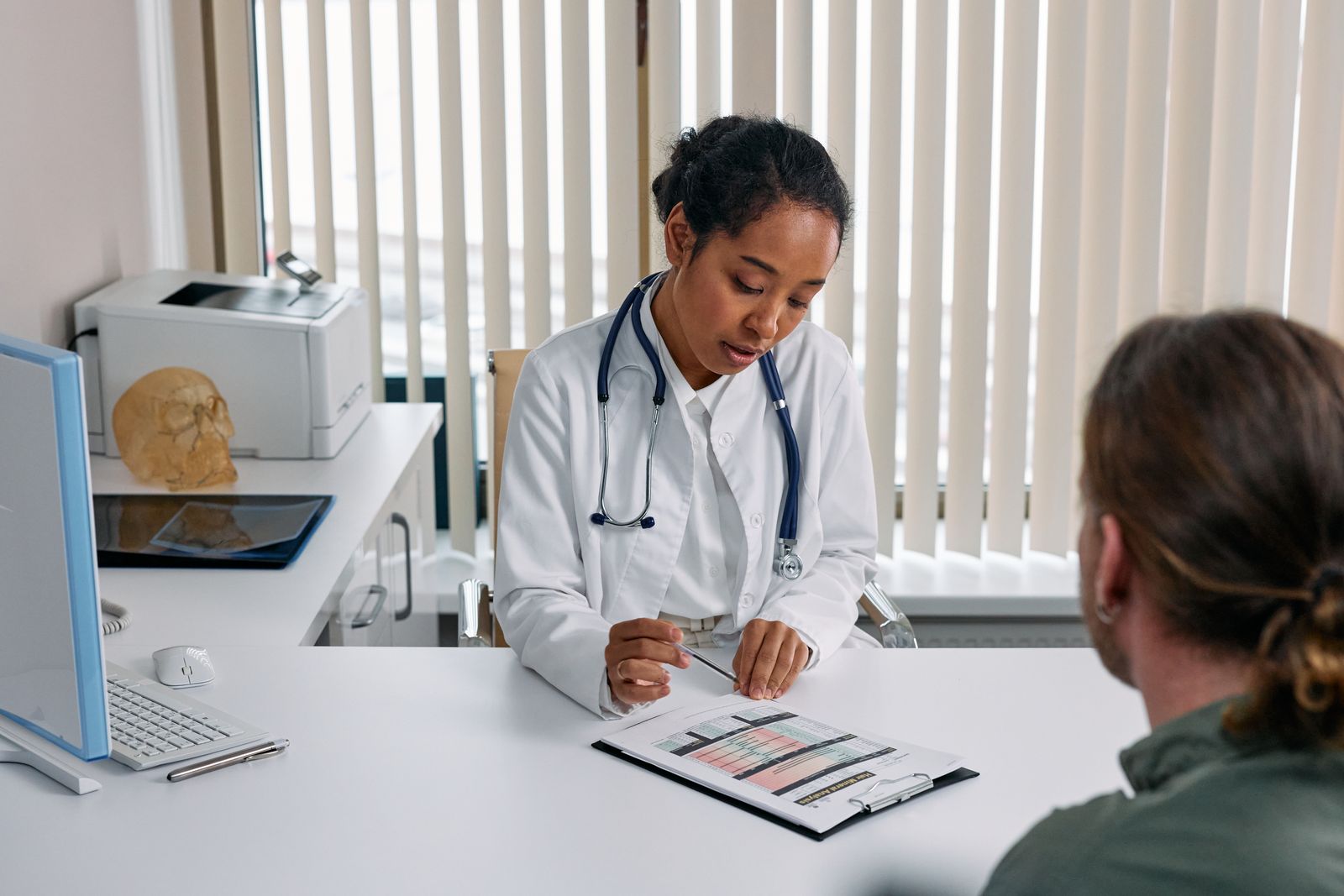 Doctor discussing care with a patient